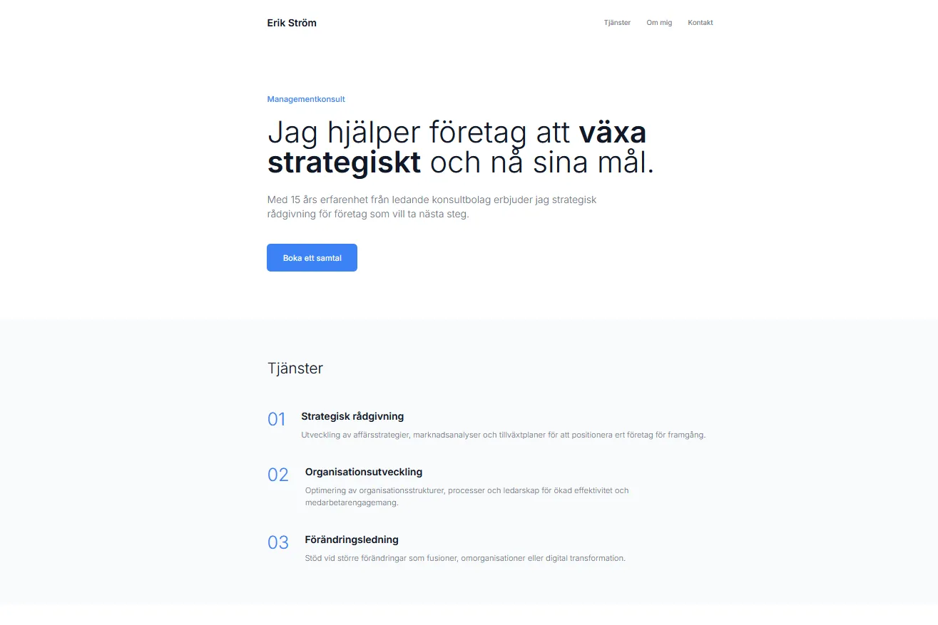 Konsult Minimalistisk